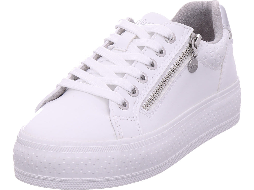 s.Oliver women's sneakers in white