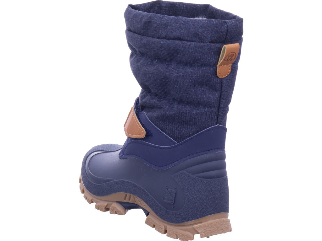 Lurchi Unisex – Dětské sněhule Moonboot Finn v modré barvě