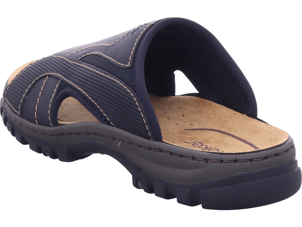 Rieker Herren Pantoffel Fsk Herren Sandalen in schwarz