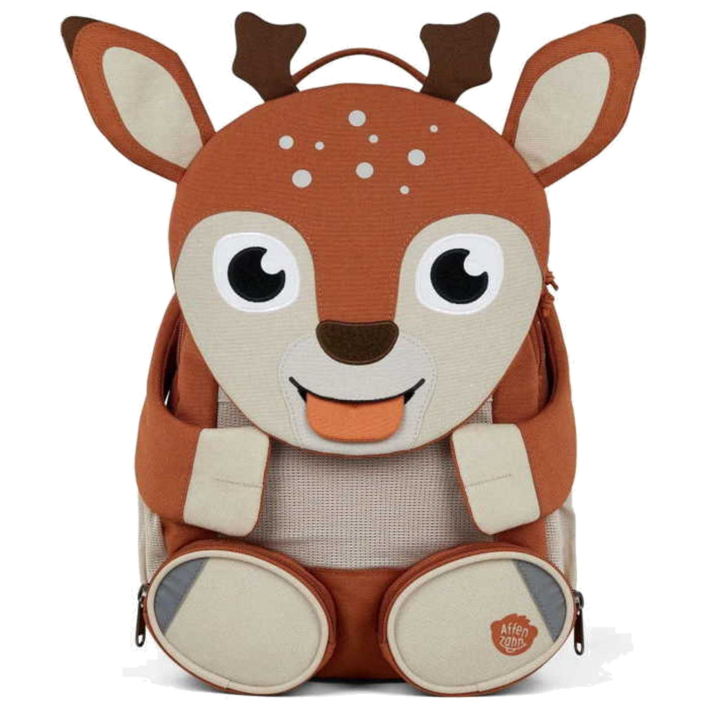 Affenzahn Girls' Backpack Kindergarten Backpack Deer in beige