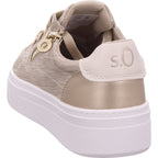 s.Oliver women's sneakers in gold