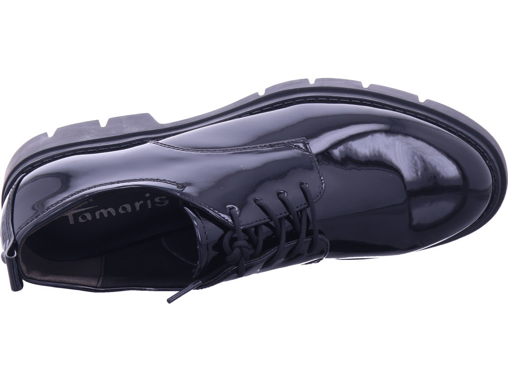 Tamaris Women's Black Lace-Up Sneakers