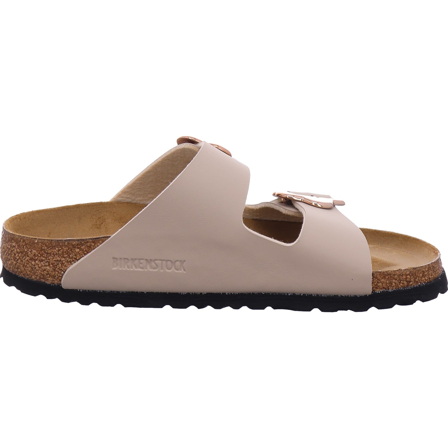 Birkenstock Damen Pantolette Arizona Flower Buckle Kids in beige