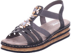 Rieker Damen Sandalette  in grau