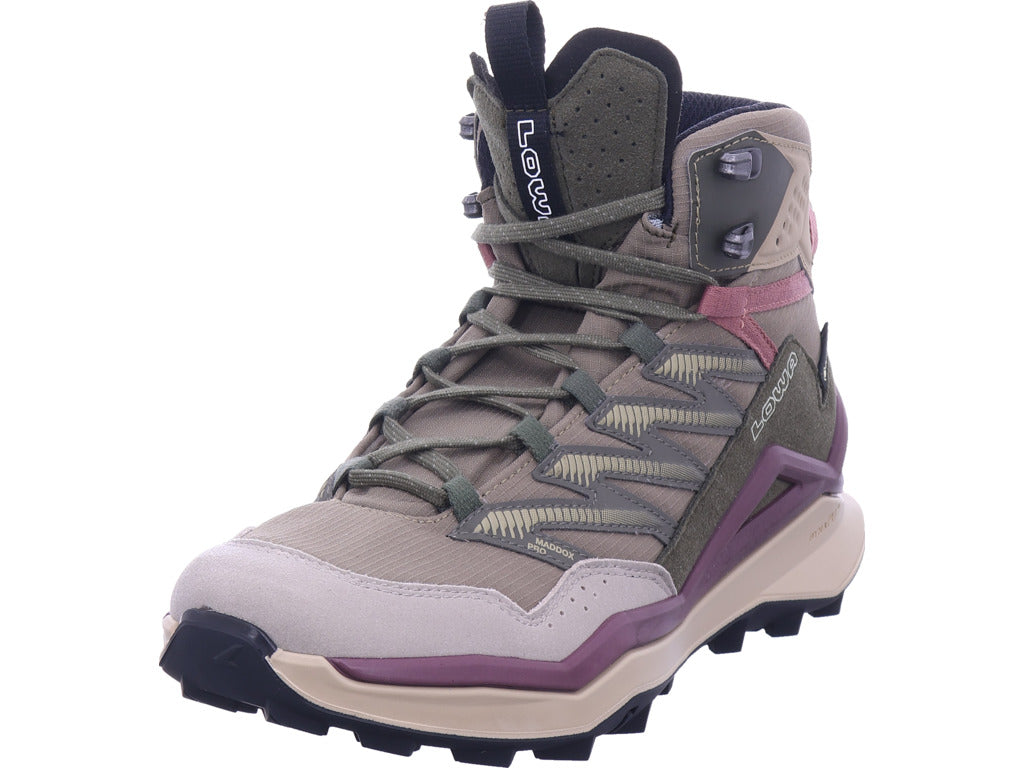 Lowa Women's Hiking Boots Maddox Pro GTX Mid Ws in Beige