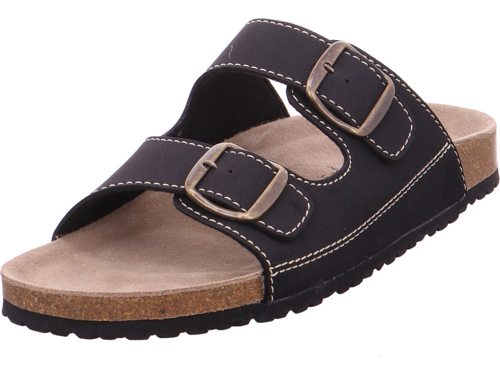 Planet Footwear Pantofle s hlubokou stélkou, nazouváky, černé