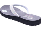 SKECHERS Damen Pantolette Butterfly Garden in weiß