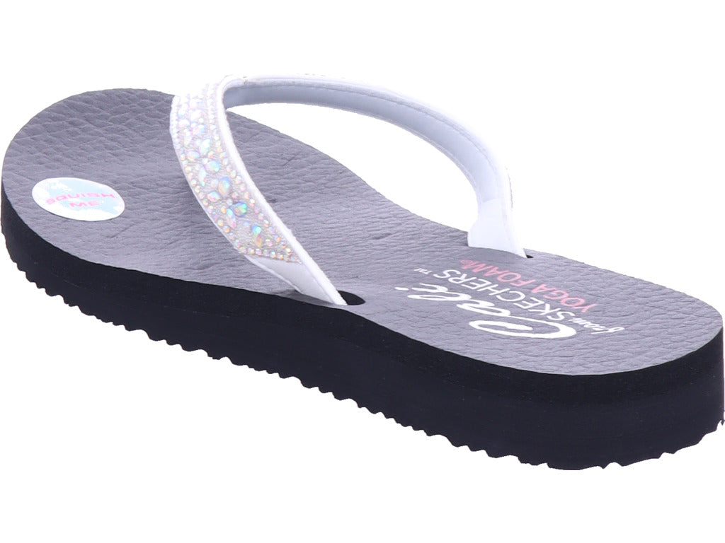 SKECHERS Damen Pantolette Butterfly Garden in weiß