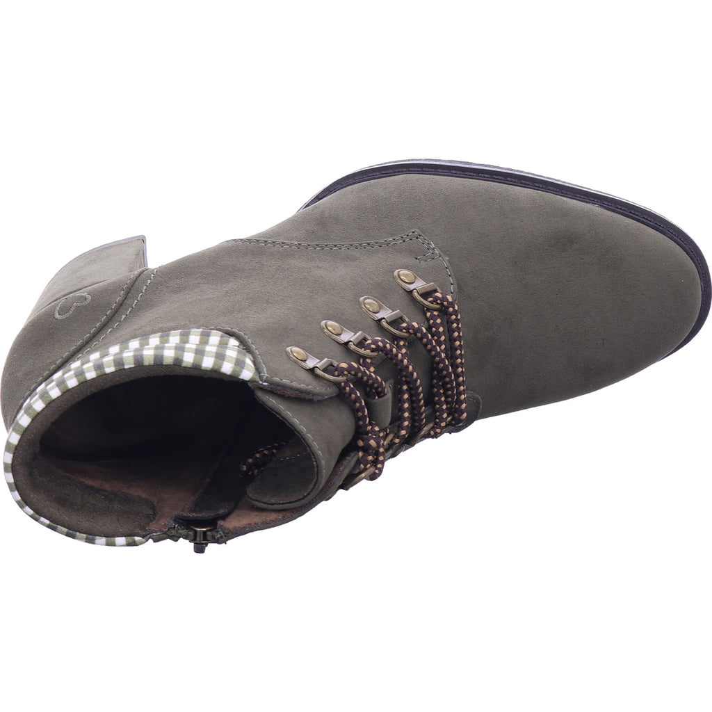 Marco Tozzi Damen Stiefelette  in dunkel-grün