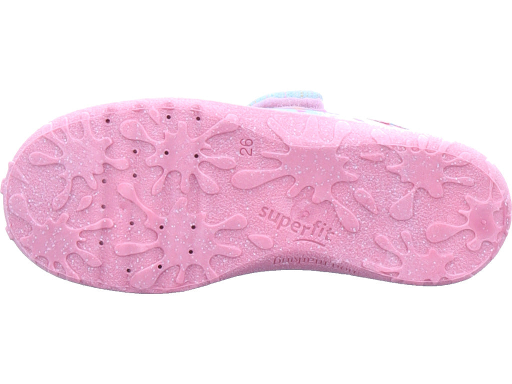 Legero girls' textile slippers \ Spotty in green