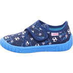 Superfit Jungen Hausschuh Hausschuh Textil \ Bill in blau