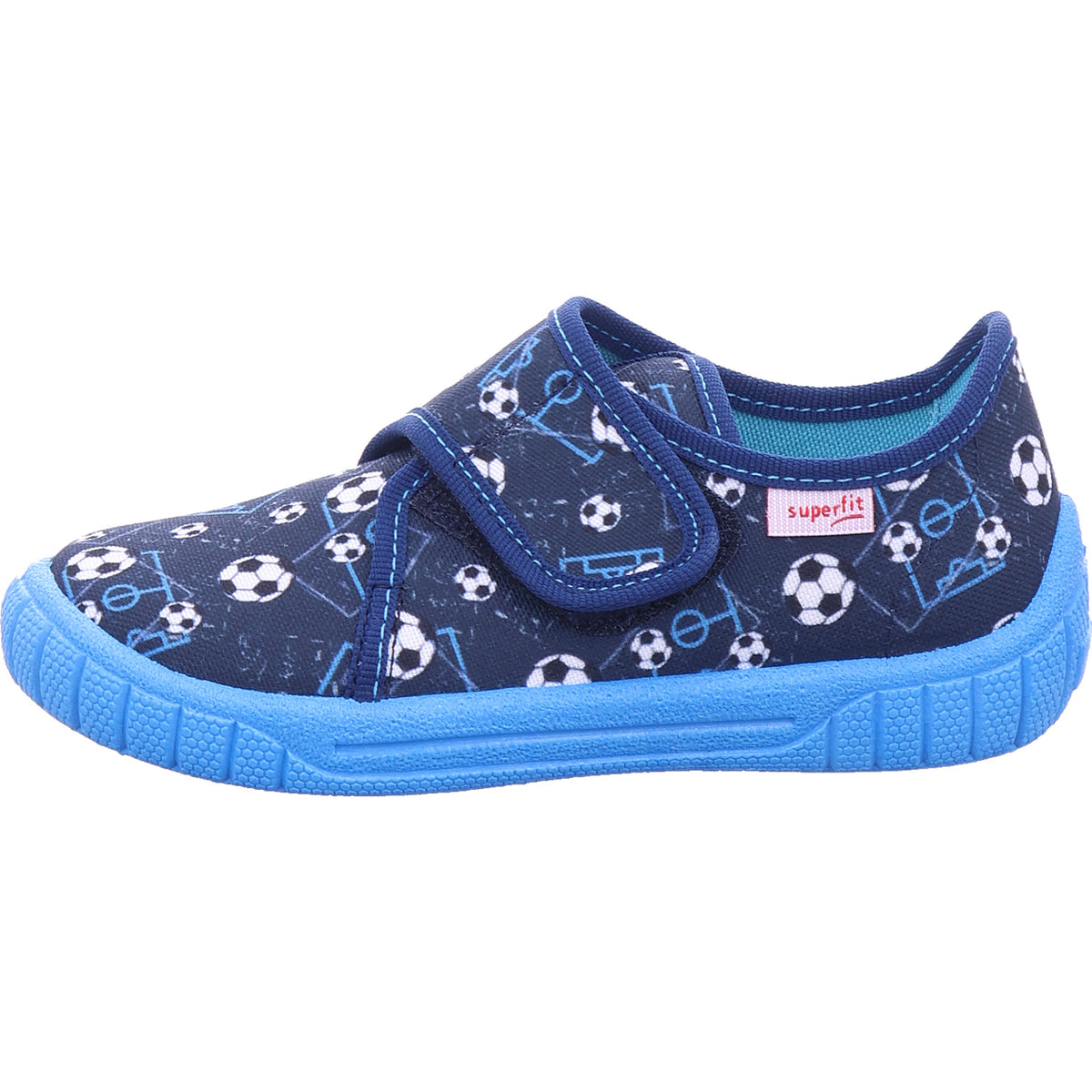 Superfit Jungen Hausschuh Hausschuh Textil \ Bill in blau