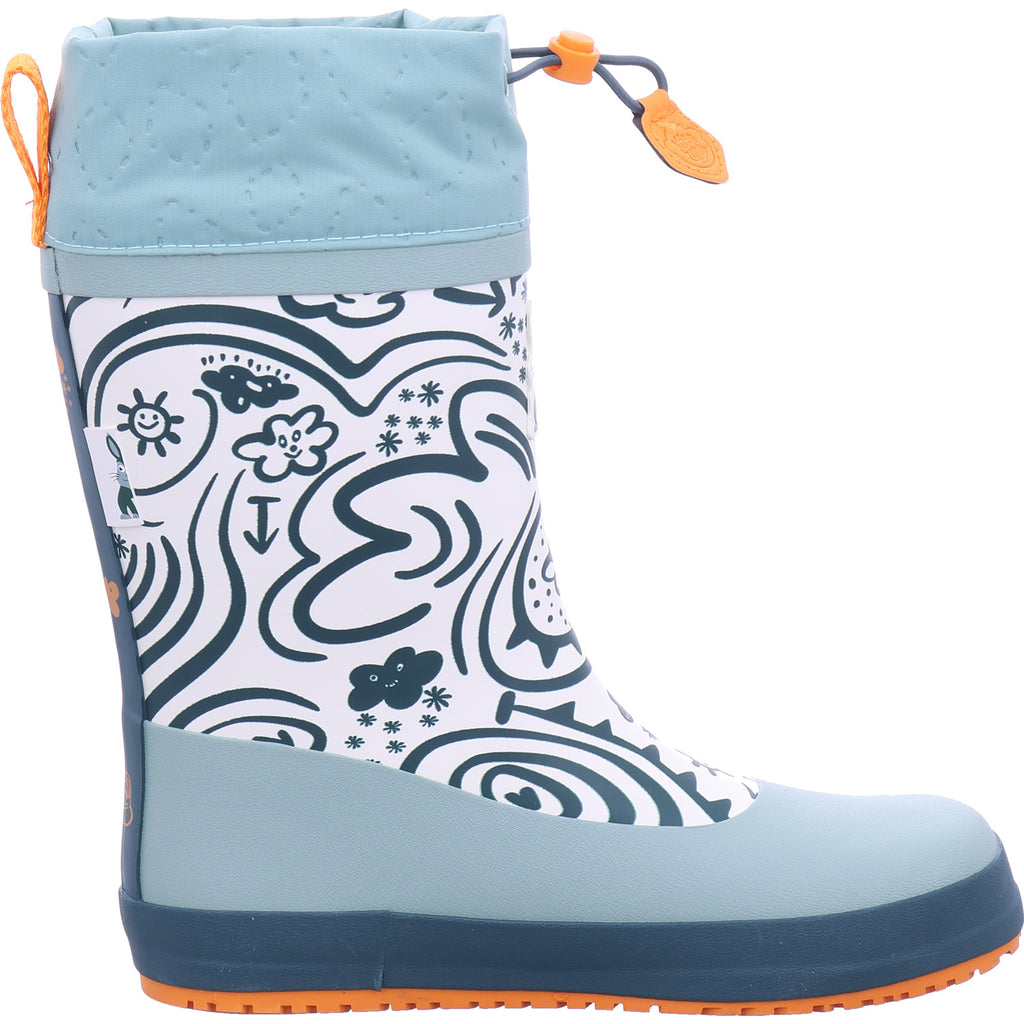 Affenzahn Jungen Gummistiefel Rainboot Vegan Plashy Bunny in grün