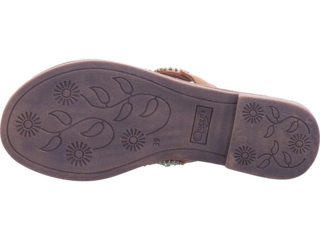 Queens Damen Pantolette  in braun