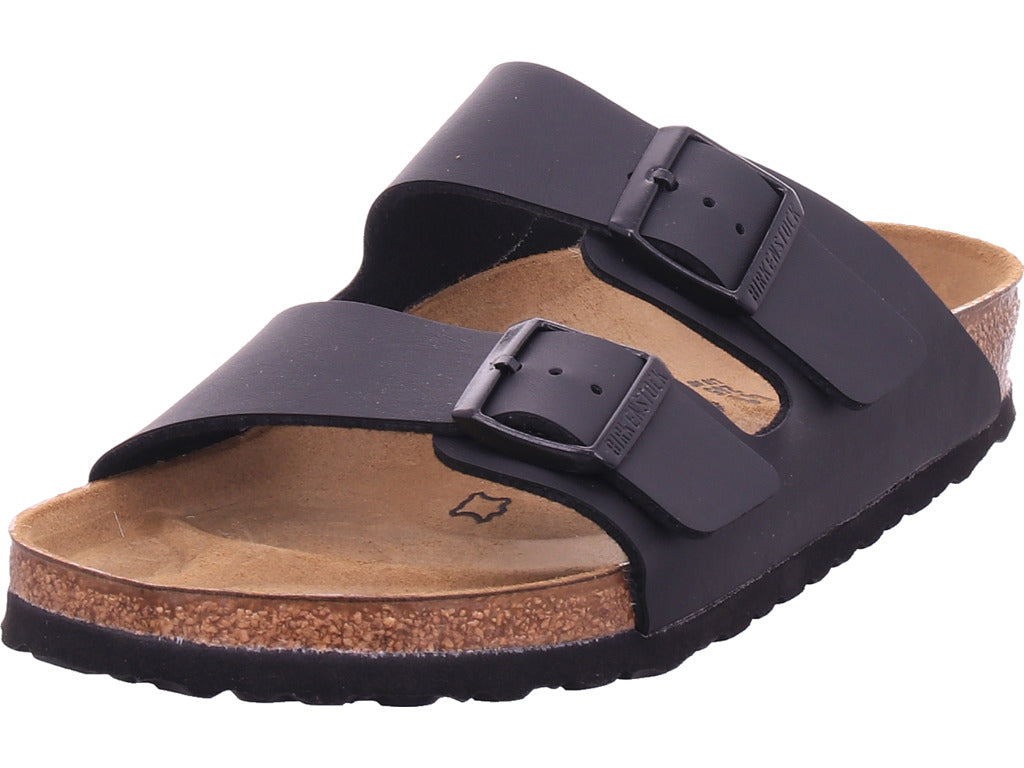 Birkenstock Men's Deep Footbed Sandal in Black