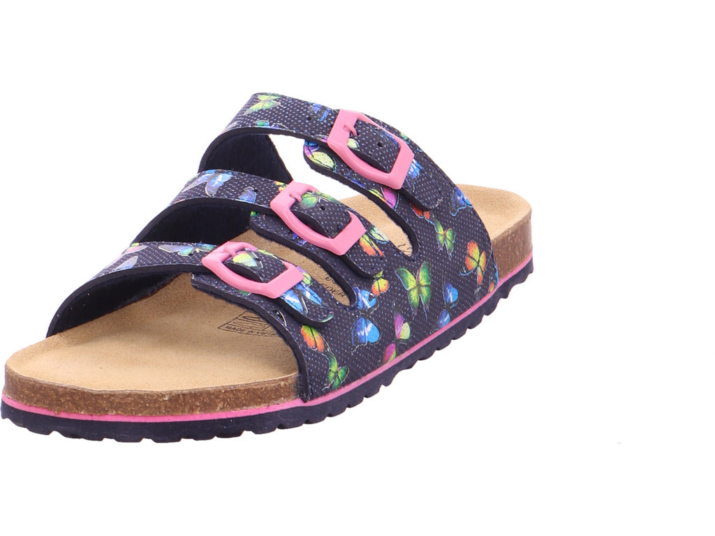 Indigo Mule Deep Footbed Mules in Blue
