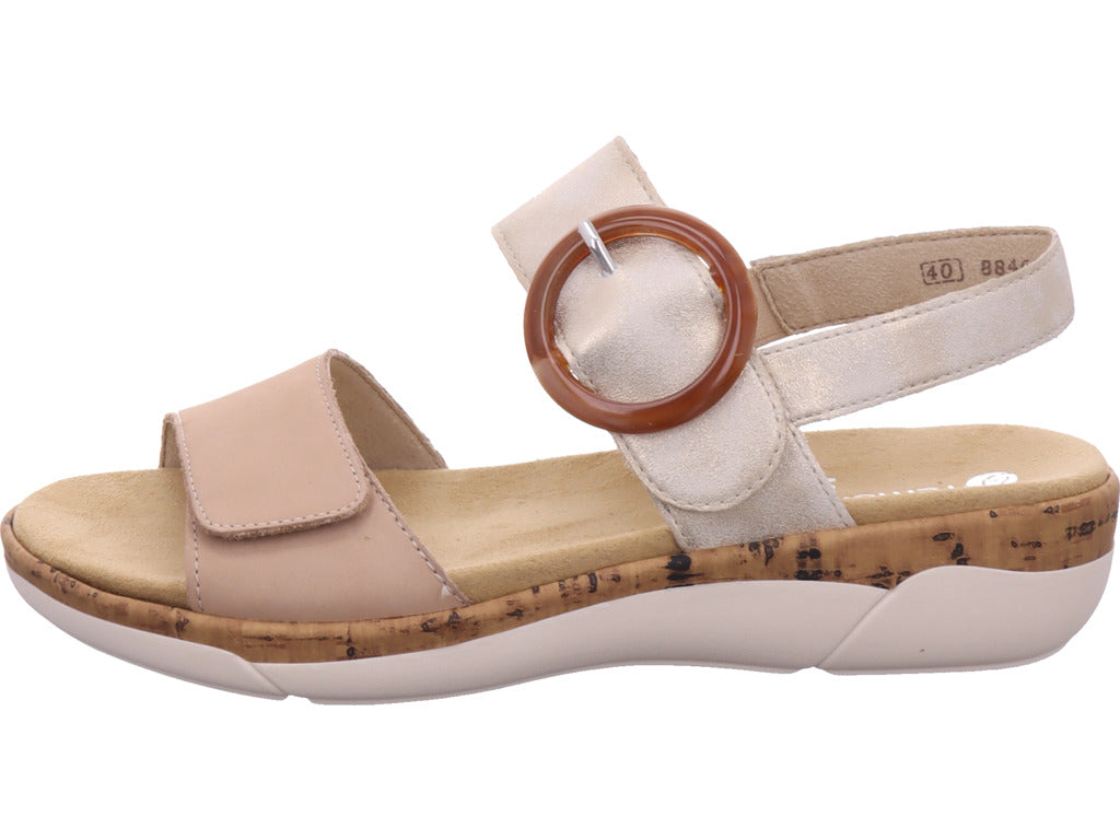 Remonte Damen Pantolette Remonte Sandale in beige