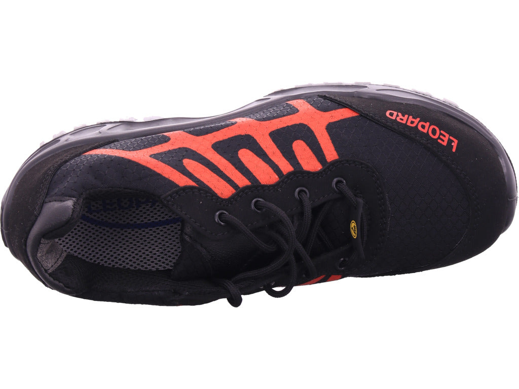 Leopard Herren Sicherheitsschuh Sicherheitshalbschuh S1 Esd in schwarz