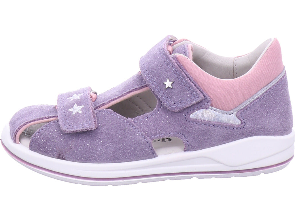 Superfit Damen Sandalette Sandale Leder \ Boomerang in lila