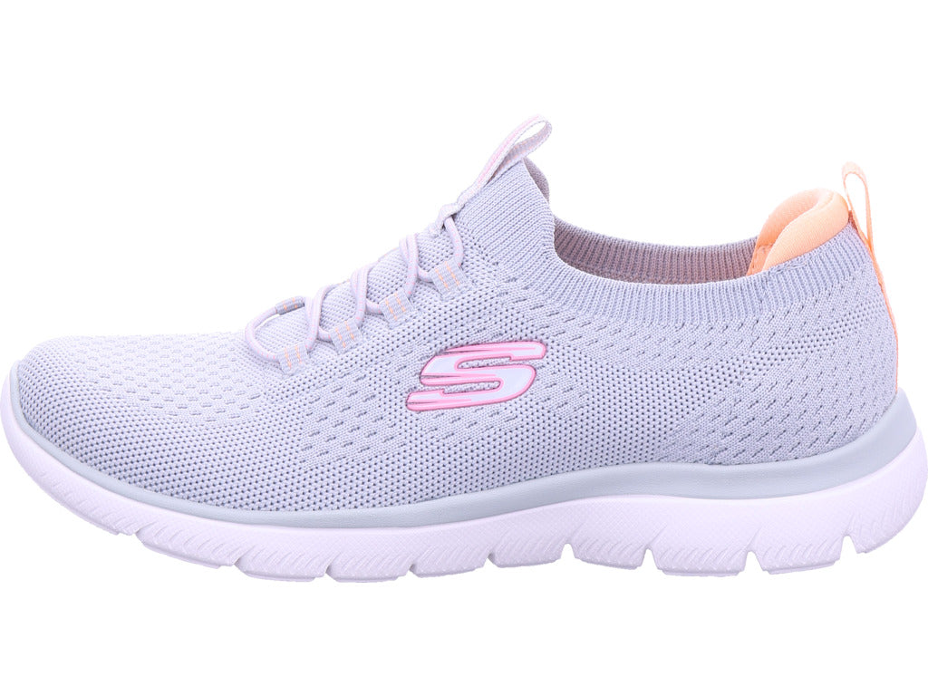 Dámské nazouváky SKECHERS v šedé barvě