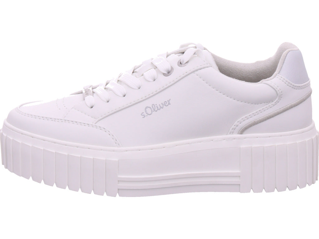 s.Oliver women's sneakers in white