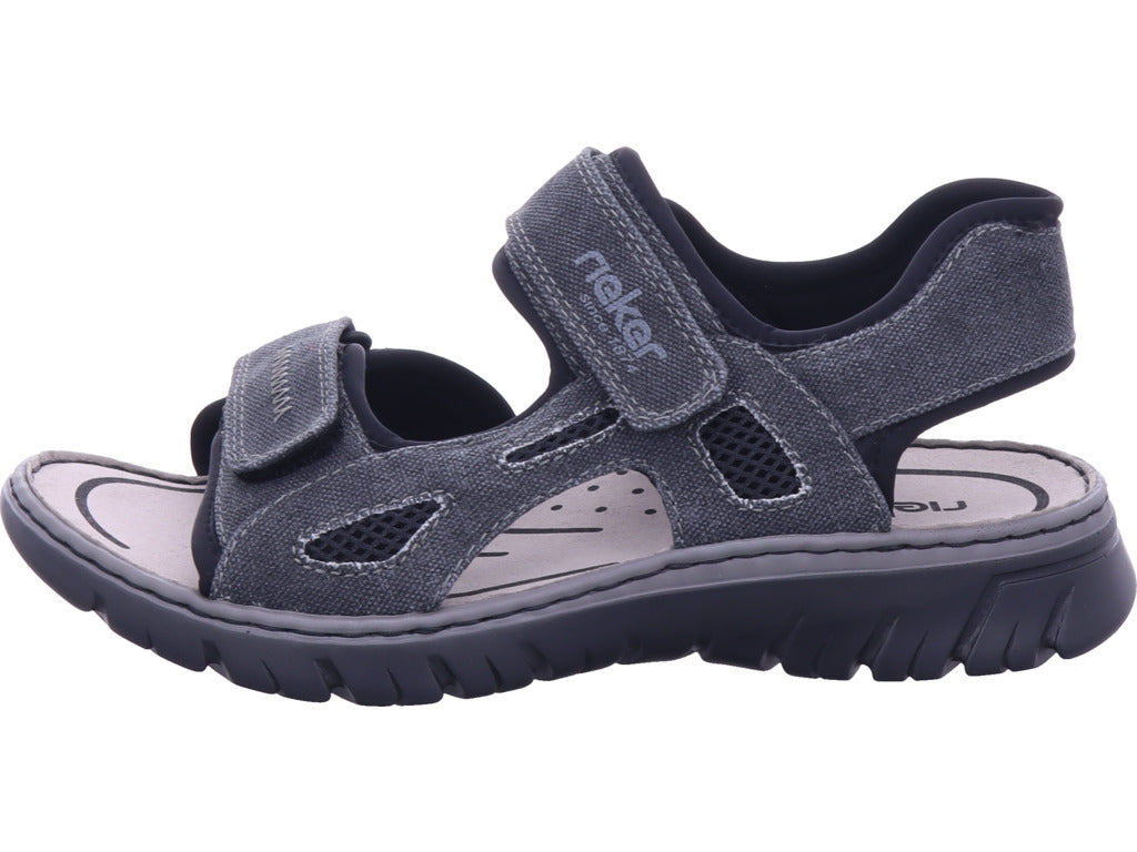 Rieker Herren  Fsk Herren Sandalen in grau