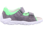 Superfit Jungen Sandale Sandale Leder \ Flow in grau