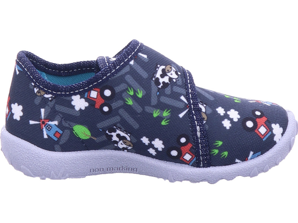 Superfit Chlapecké bačkory Textilní \ Spotty v modré