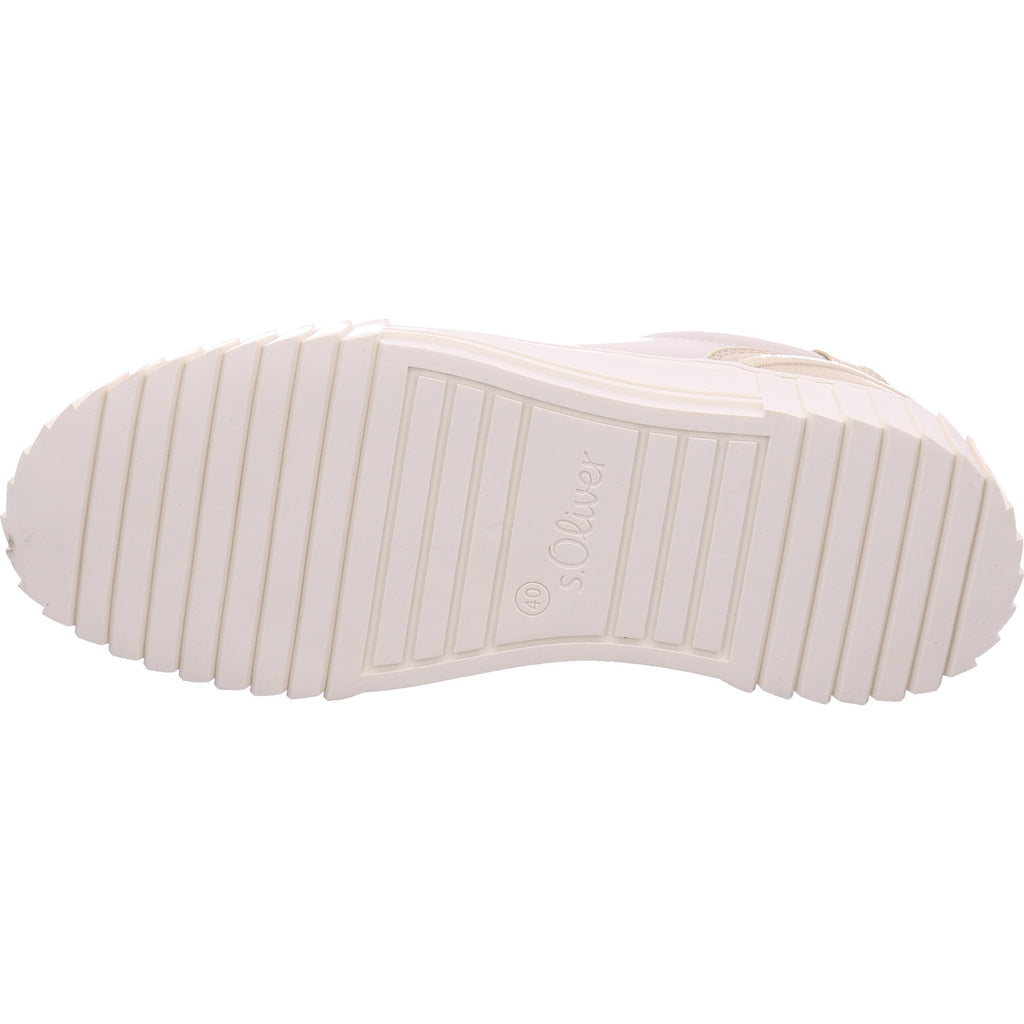 s.Oliver women's sneakers in beige