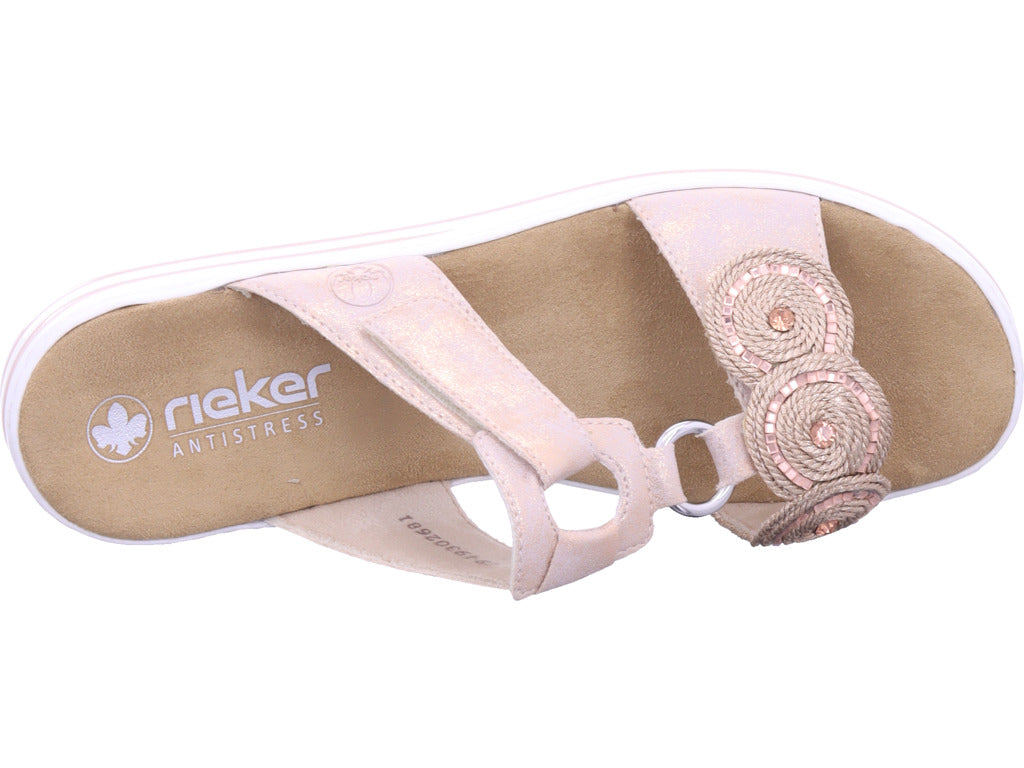 Rieker Women's Mule in Rose