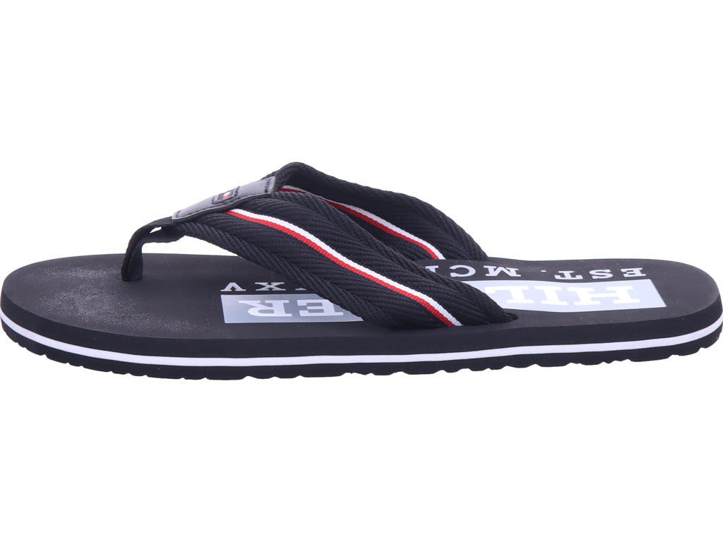 Tommy Hilfiger Men's Pool Slides in black