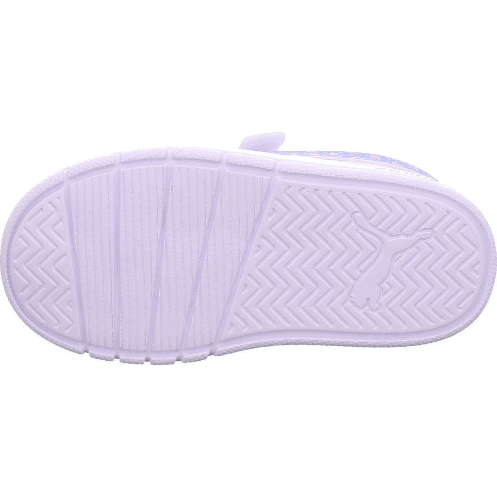 Puma girls' low-cut shoe Courtflex V3 Dotty V Inf in white