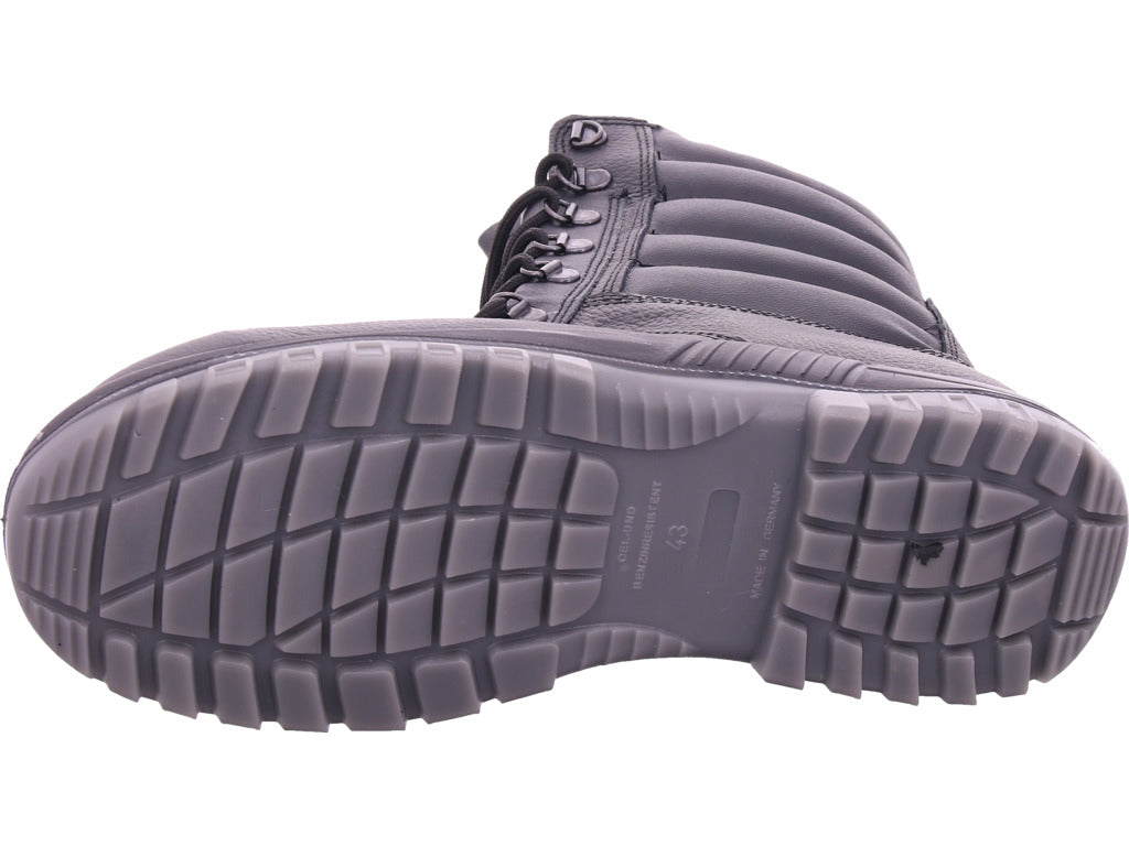 Pánské pracovní boty s leopardím vzorem, zimní šněrovací boty S3, černé