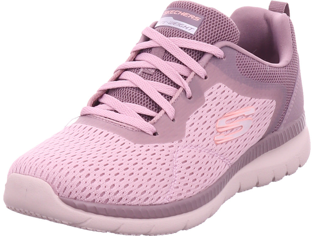 SKECHERS Dámská sportovní obuv Engineered Mesh Lace-Up W/ Mem v červené barvě
