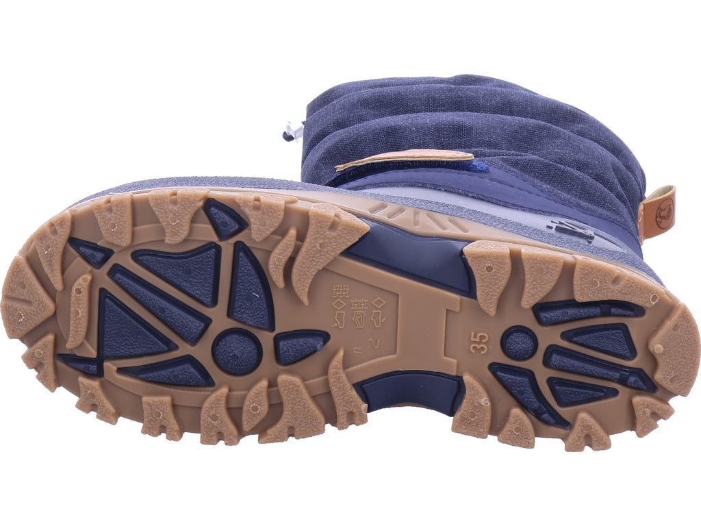 Lurchi Unisex – Dětské sněhule Moonboot Finn v modré barvě