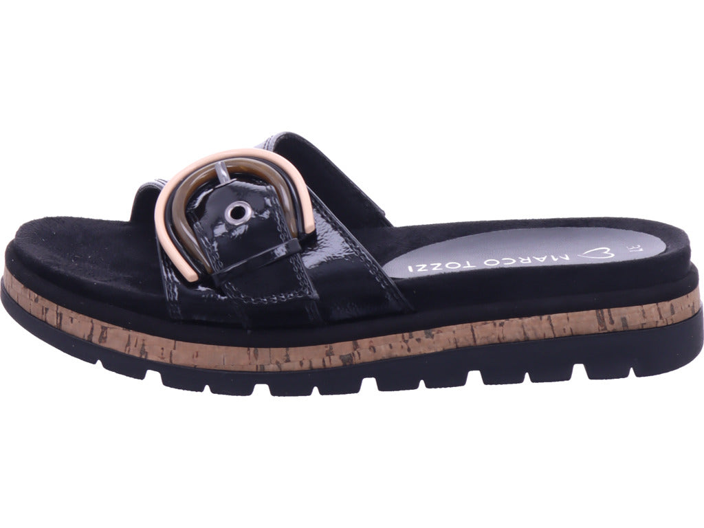 Marco Tozzi Damen Pantolette  in schwarz