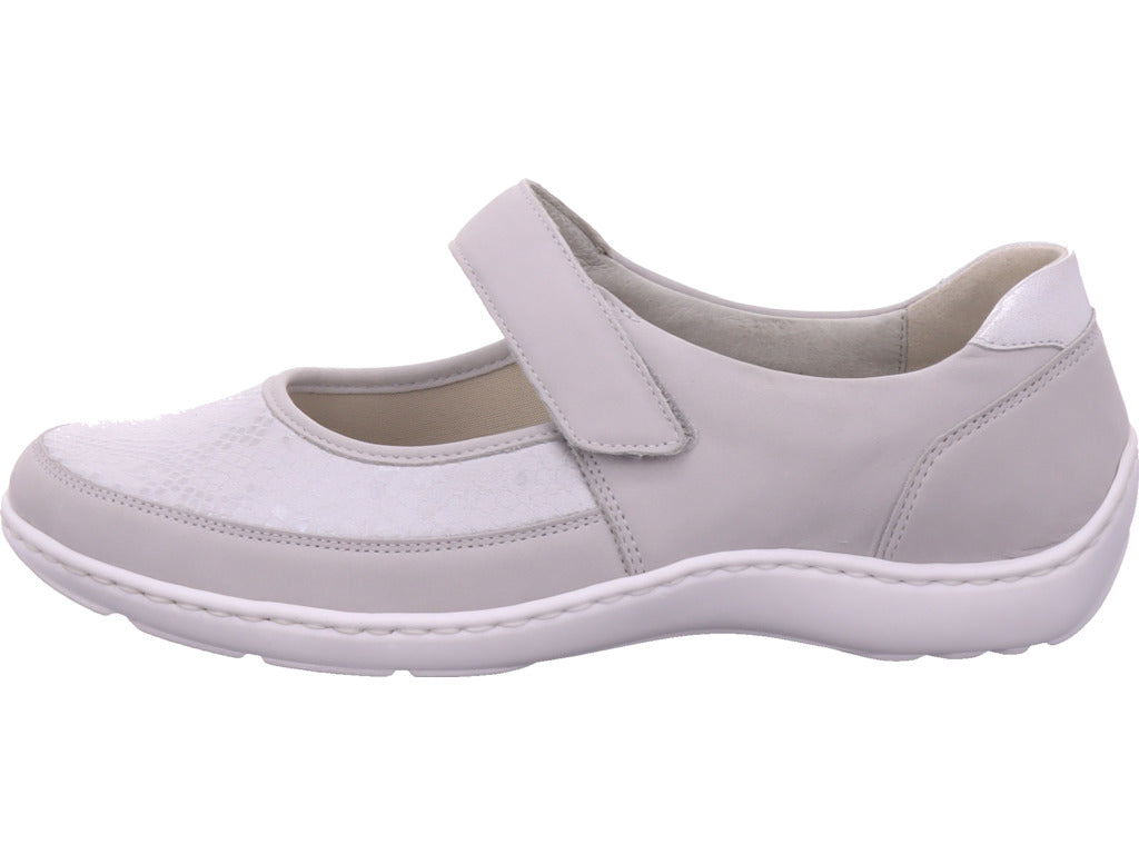 Waldläufer Women's Slippers in Grey