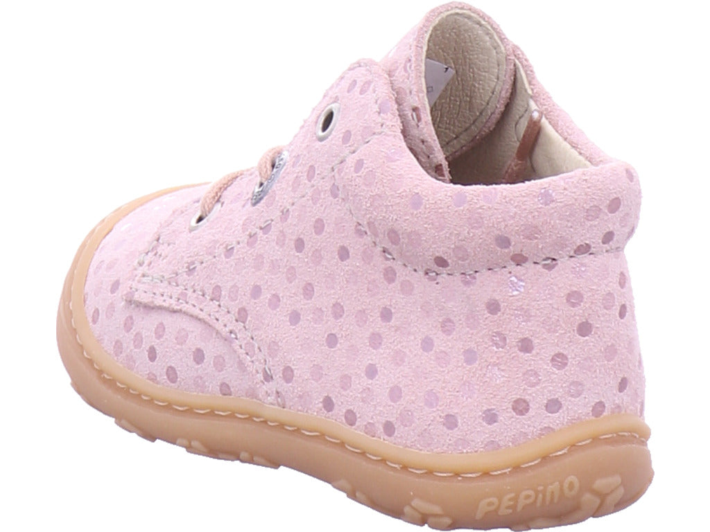 Ricosta Girls' First-Walker Shoe Dots First-Walker Shoe in Rose