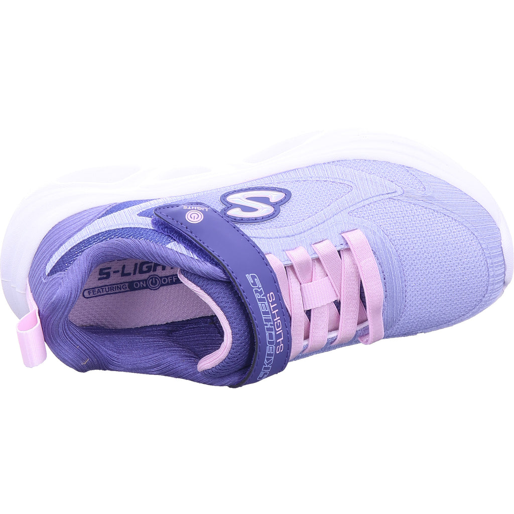 SKECHERS dívčí sportovní obuv Sola Glow 2.0 ve fialové barvě