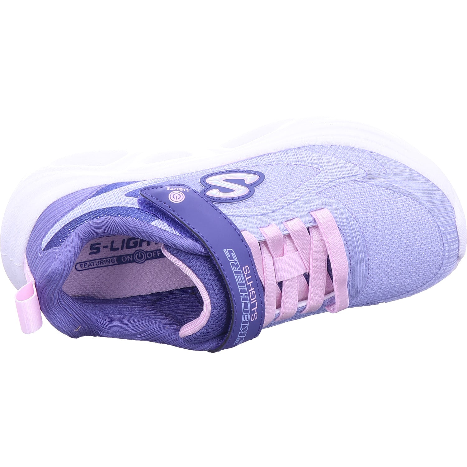 SKECHERS dívčí sportovní obuv Sola Glow 2.0 ve fialové barvě