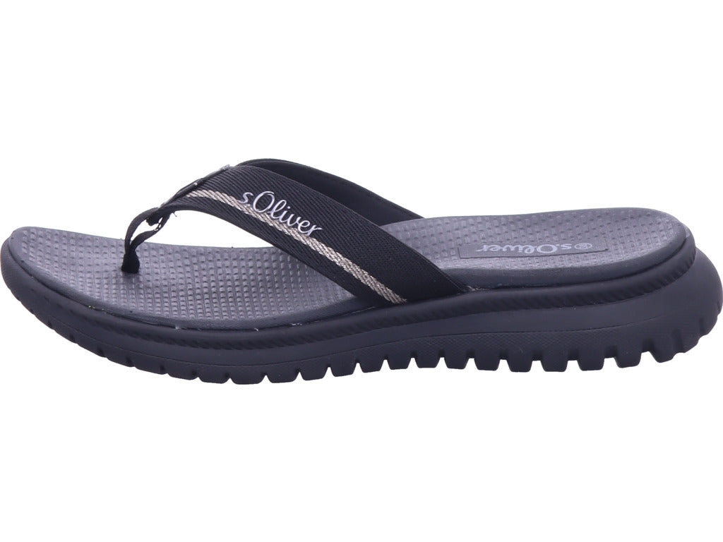 s.Oliver Damen Pantolette  in schwarz