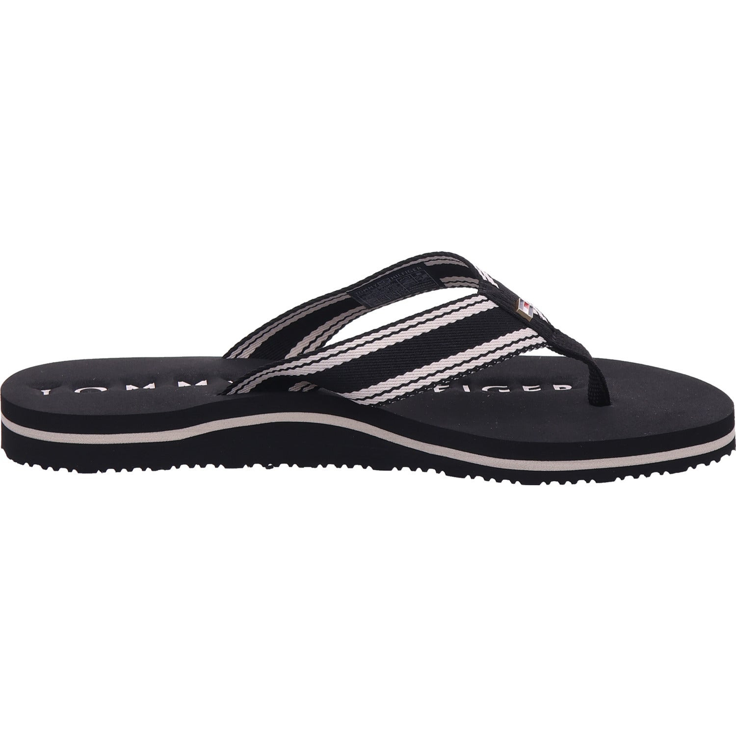 Tommy Hilfiger dámské pantofle Th Webbing Summer Sandal v černé barvě