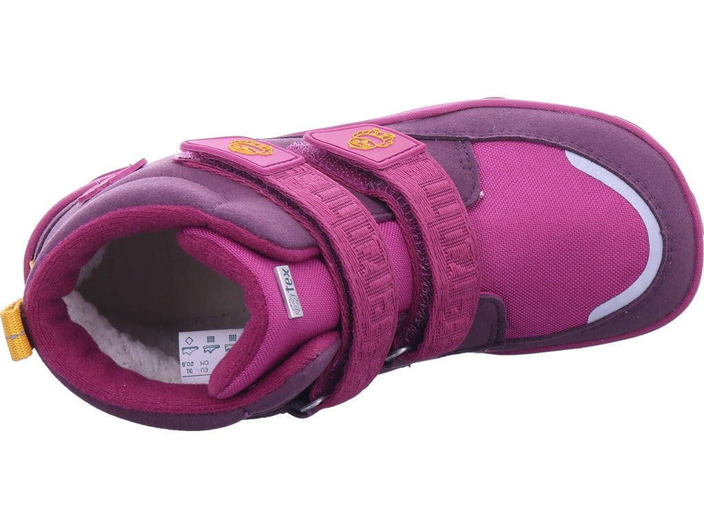 Affenzahn Girls' Moon Boots Bird in Purple