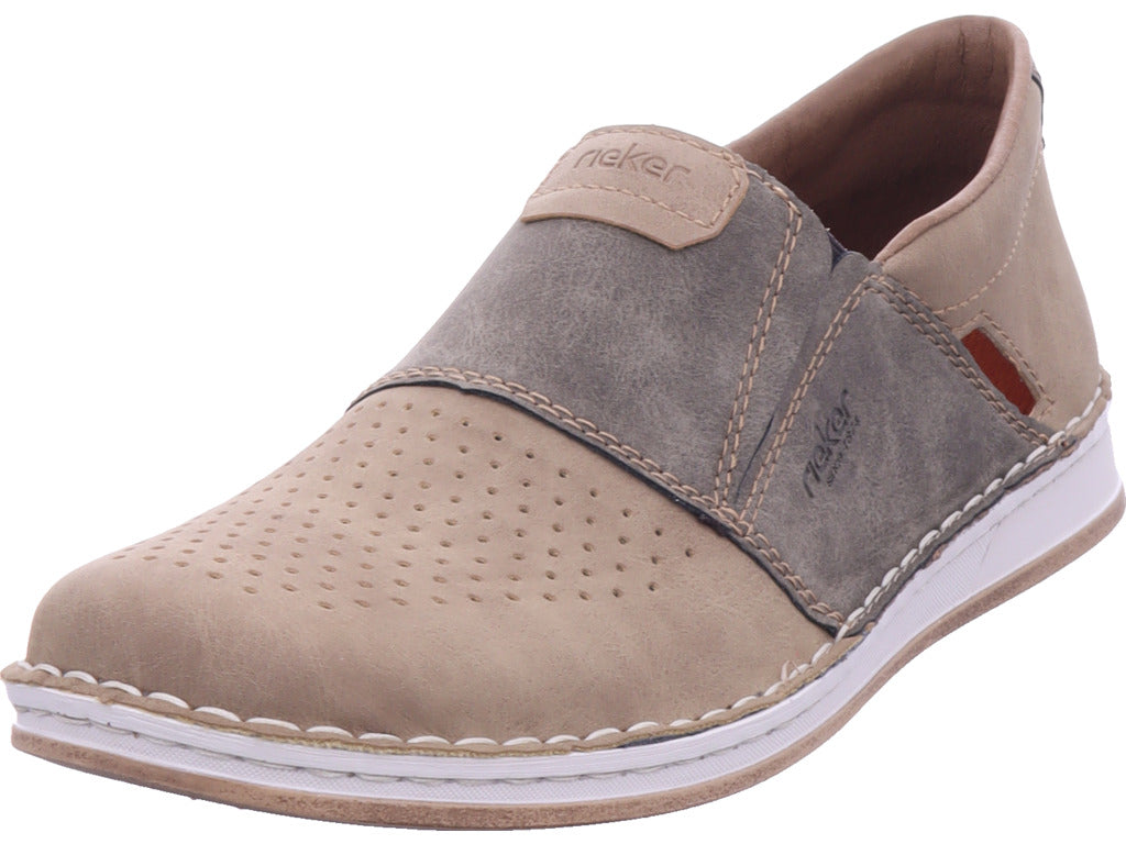 Rieker Herren Slipper Fsk Herren Halbschuhe in beige