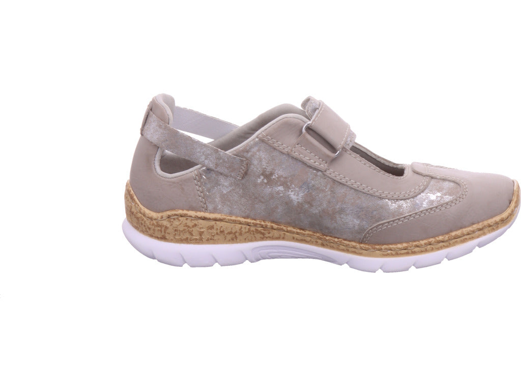 Rieker Women's Slipper Fsk Women's Slip-On Shoes in grey