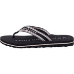 Tommy Hilfiger dámské pantofle Th Webbing Summer Sandal v černé barvě