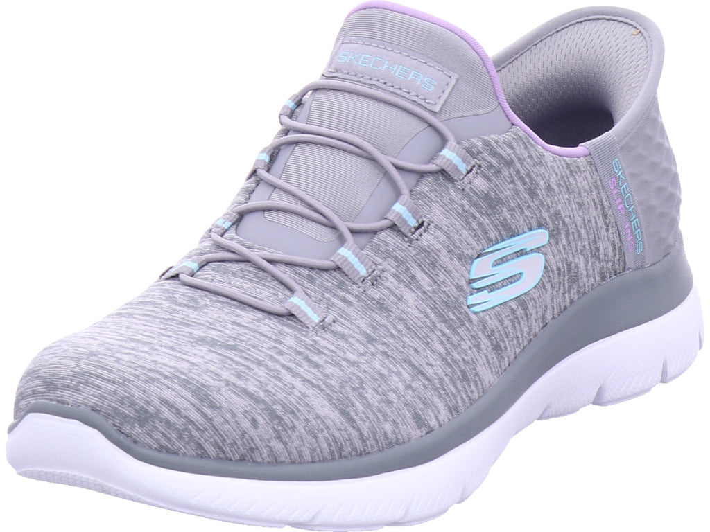 Dámské nazouváky SKECHERS v šedé barvě