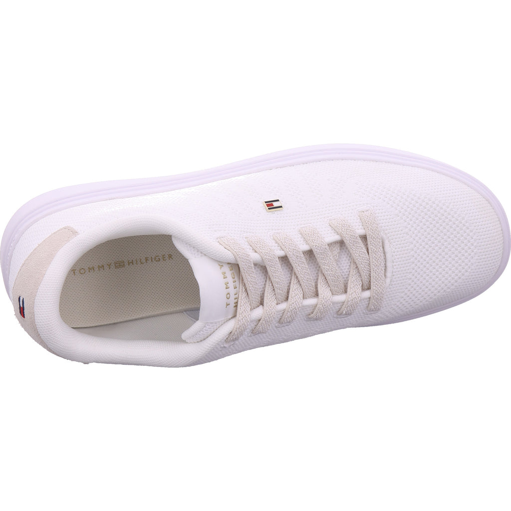 Tommy Hilfiger Damen Sneaker Th Feminine Cupsole Knit in weiß