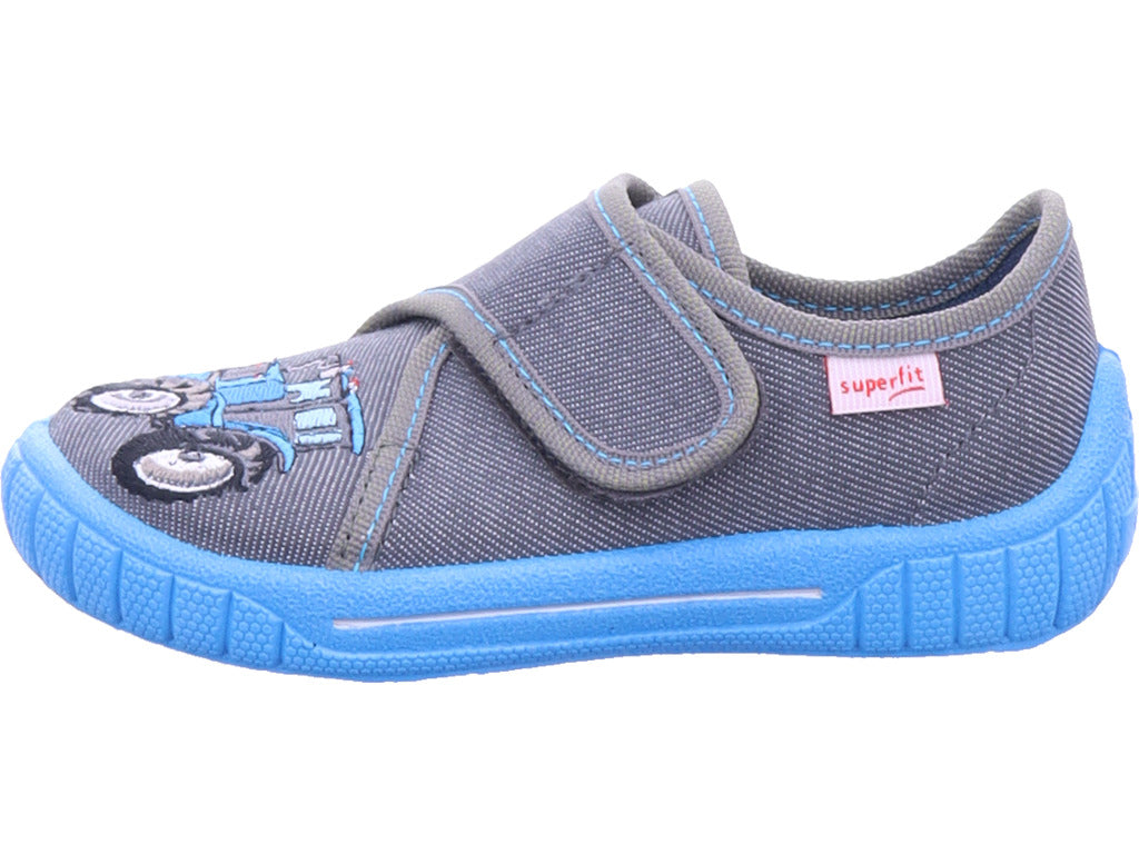 Superfit Boys' Slipper Textile 'Bill' in Blue