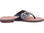 Queens Damen Pantolette  in schwarz